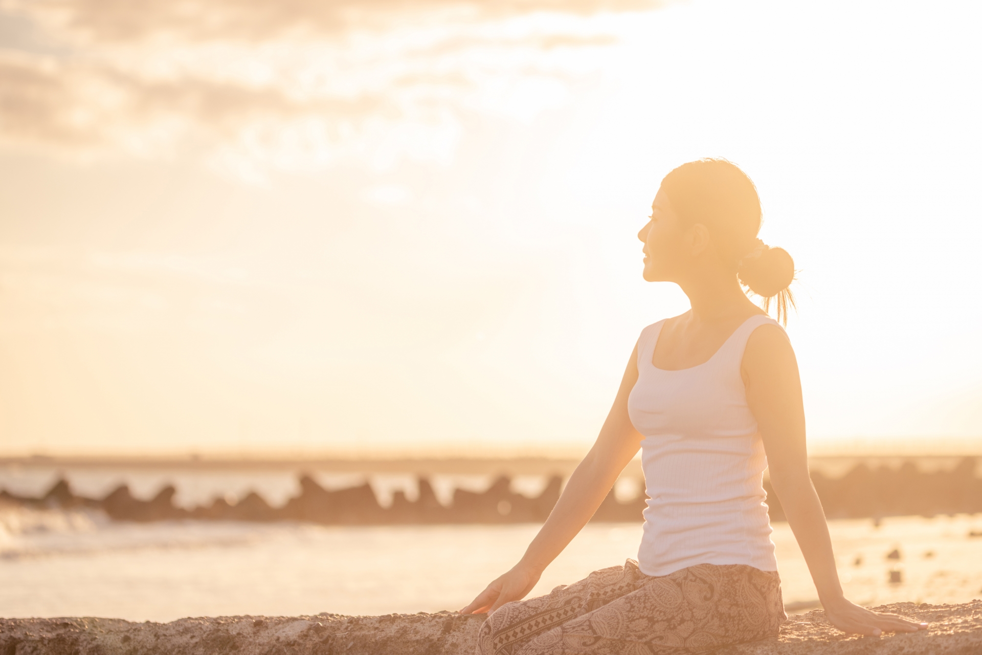 Image of thinking woman