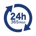 ● 24時間365日の有人監視 イメージアイコン